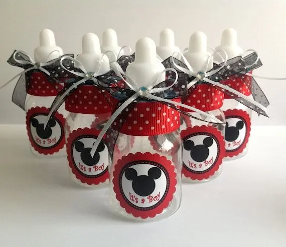 12 small 3.5 Minnie and Mickey Mouse baby by Marshmallowfavors