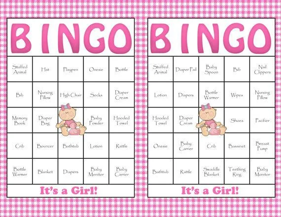Descargar cartones de bingo para baby shower - Imagui | bingo it's ...