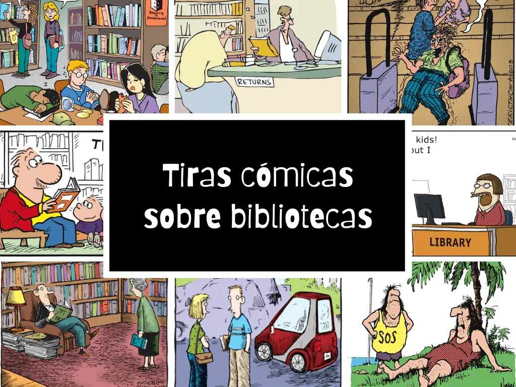 17 viñetas cómicas sobre bibliotecas