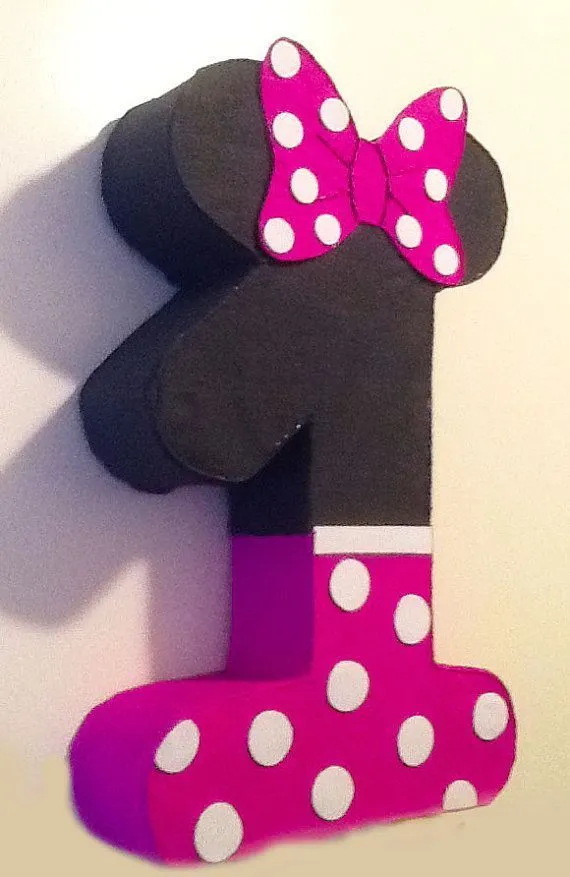 1st birthday minnie mouese pinata, minnie mouse party decoration ...