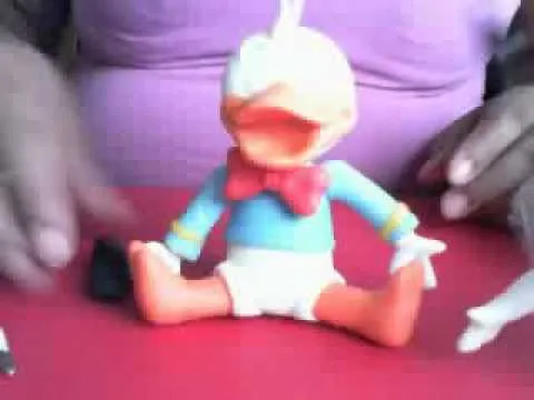 2° Pato Donald e Margarida biscuit porcelana fria - Clau Schroeder ...