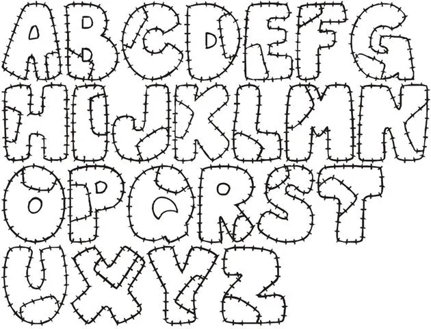 Moldes de letras hechas en foami - Imagui