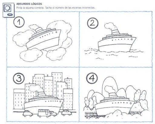 Absurdos visuales para colorear - Imagui