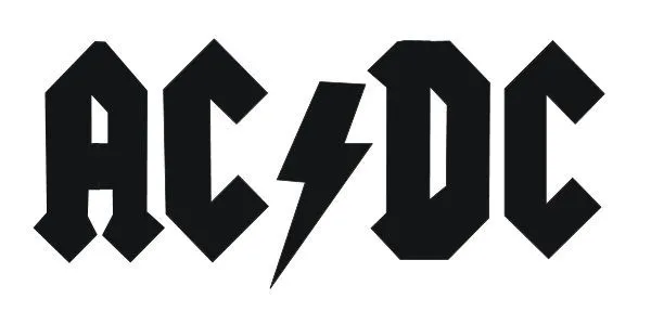 AC/DC Logo! rock and roll vector logos | flock figuren | Pinterest