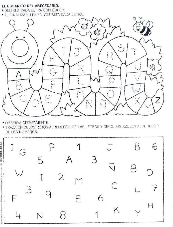 Ejercicios de letras para preescolar - Imagui