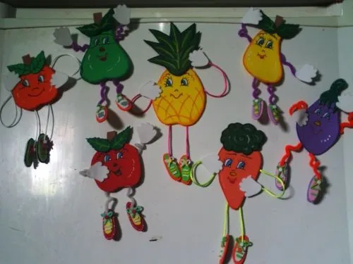 Dibujos en foami frutas - Imagui