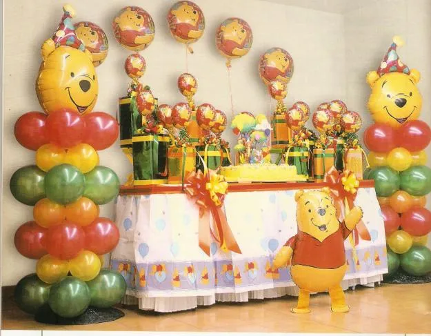 Decoración para cumpleaños Winnie Pooh bebé - Imagui