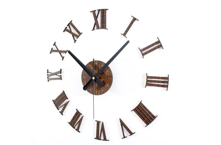 Aliexpress.com: Comprar Vintage DIY reloj de pared de madera ...