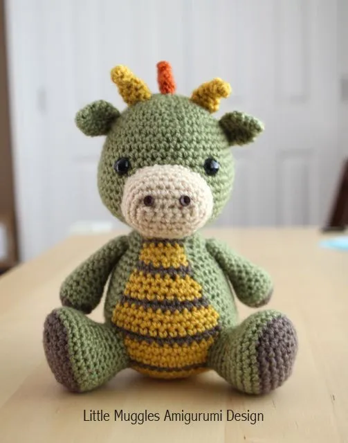 Amigurumi Crochet Pattern - Spike the Dragon | Patrones Amigurumi ...
