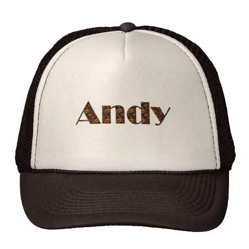 Andy Nombre-Calificó el gorra personalizado de la | Zazzle
