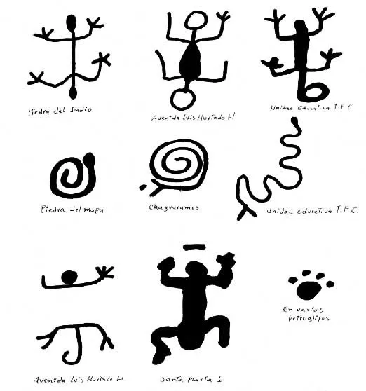 Arte rupestre petroglifos Mojanes Chamanes Tachira Venezuela