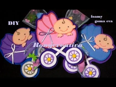 BABY SHOWER CARREOLITA PARA BABYSHOWER / DIY - YouTube