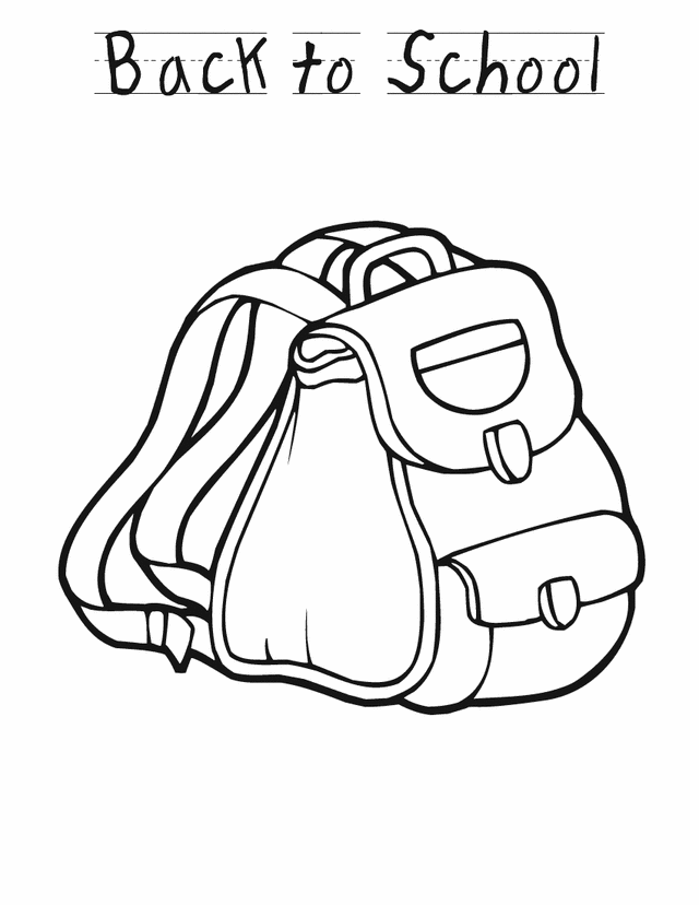 Backpack designs Colouring Pages