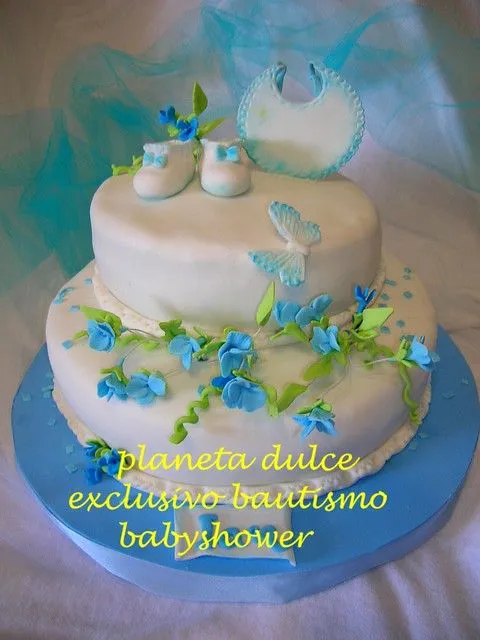 bautismo azul cake tortas decoradas artesanalmente con todos los ...