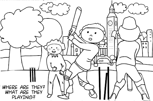 Niños jugando beisbol dibujo - Imagui