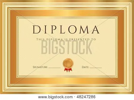 Borde Dorado para diplomas - Imagui