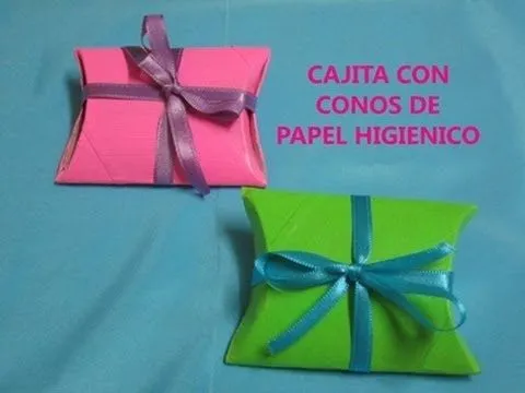 CAJITA PARA REGALOS CON CONOS DE PAPEL HIGIENICO - YouTube