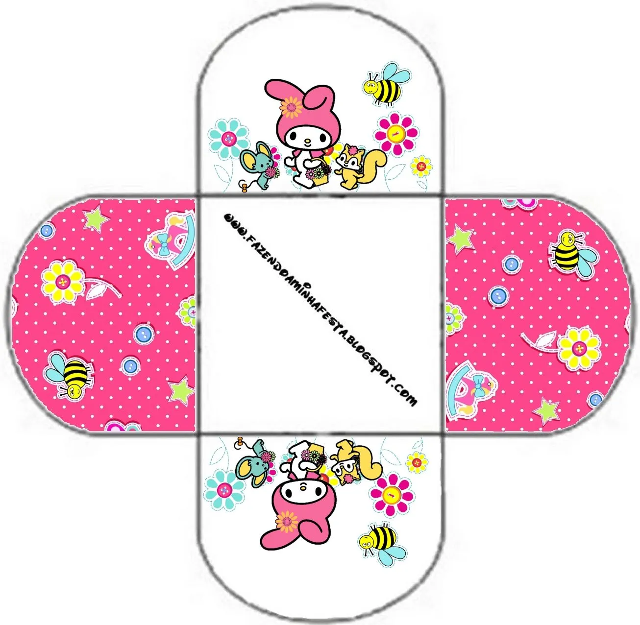 Cajitas imprimibles de My Melody. - Ideas y material gratis para ... Cajitas imprimibles de My Melody. - Ideas y material gratis para ...