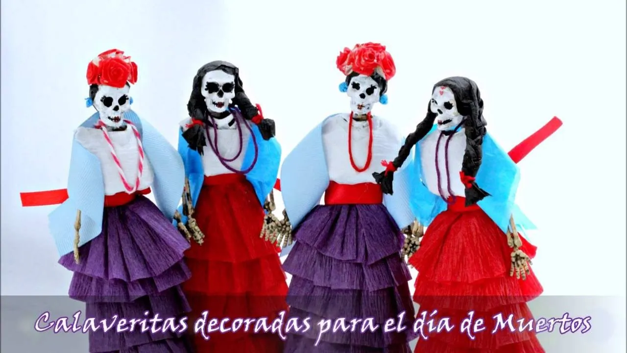 Calaveras decoradas con papel crepé – Una Mexicana en USA