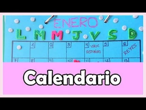 Como hacer un calendario 2013 - YouTube