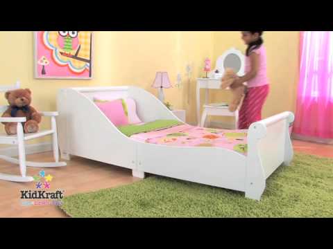 Cama para Niños pequeños con barandilla - Kidkraft 86730 - YouTube