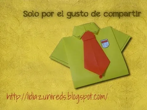 Camisa Origami - YouTube