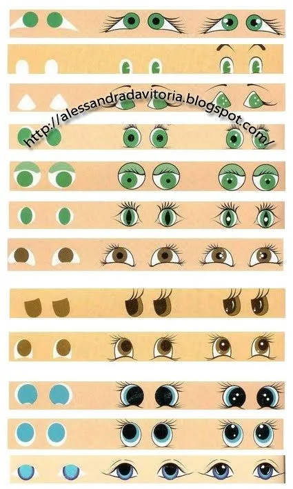 moldes de ojos para fofuchas | Fofuchas | Pinterest | Eye, How To ...