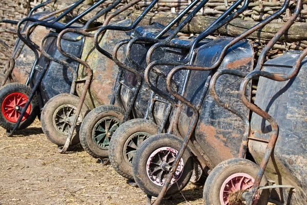 muchos carritos en la granja — Foto stock © mreco99 #9698340