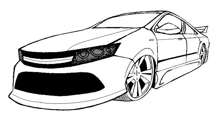 Dibujos coches deportivos para colorear e imprimir - Imagui