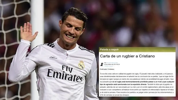 Carta de un jugador de rugby a Cristiano Ronaldo | Futbol Mundial ...