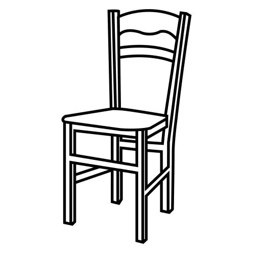 CHAIR COLORING PAGES FOR KIDS