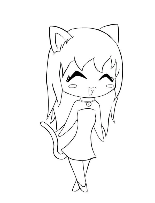 u chibi Colouring Pages