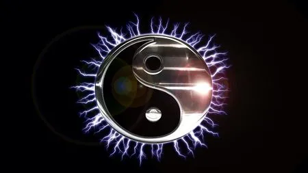 Chrome Yin Yang - 3D and CG & Abstract Background Wallpapers on ...