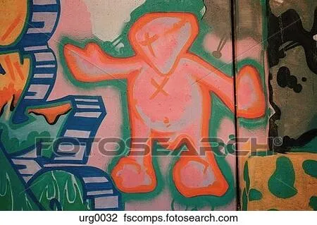 Clip Art - grafiti, pintura, de, un, rosa, figura humana urg0032 ...