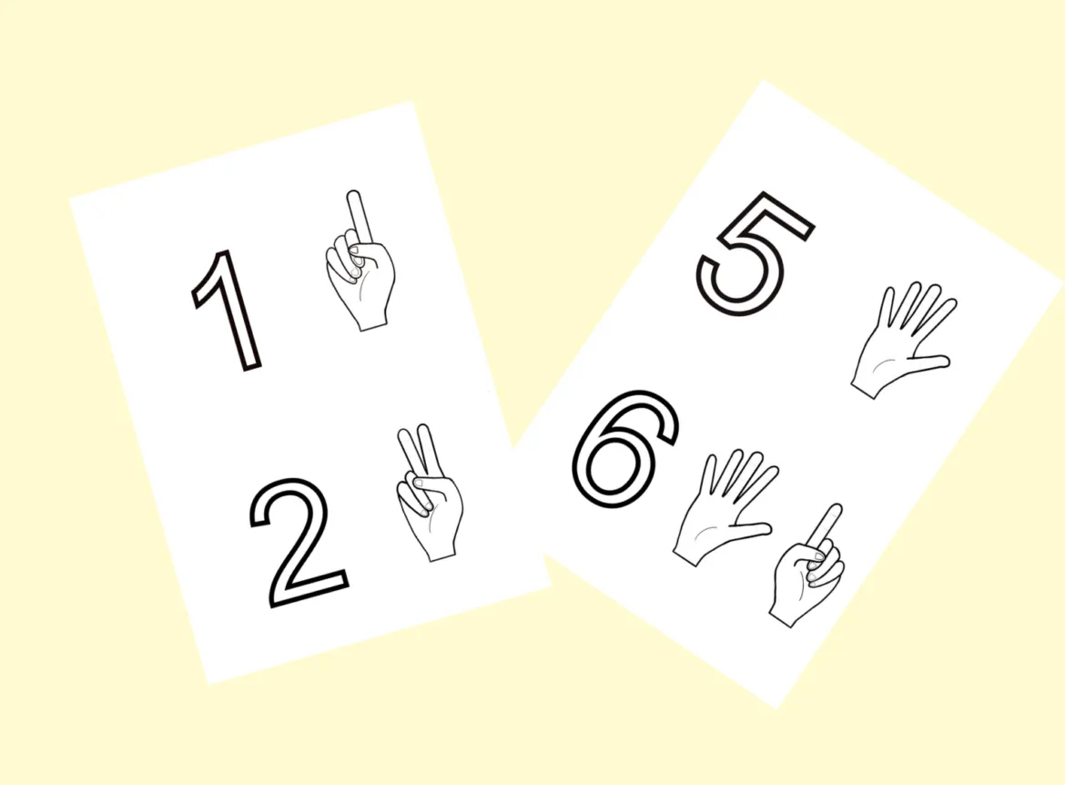 Colora i numeri … e le mani • Edudoro