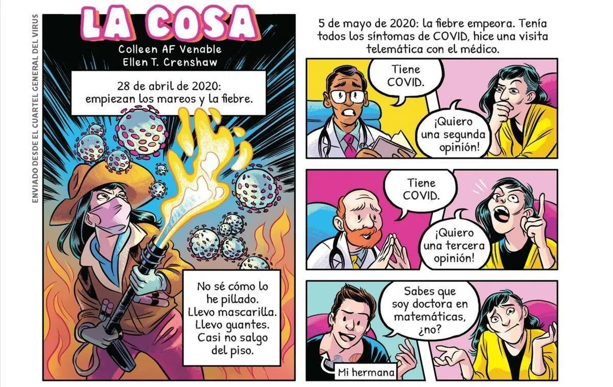 El cómic periodístico dibuja la crisis del covid, por Anna Abella