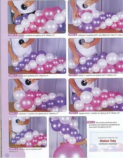 Compartiendo con mis amigas ♥: ♥ Decoración con globos para 15 años