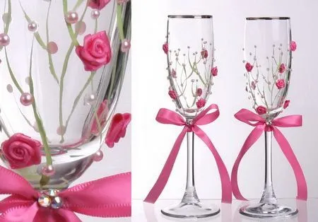 copas para brindis de quinceaneras decoradas | Como decorar copas ...
