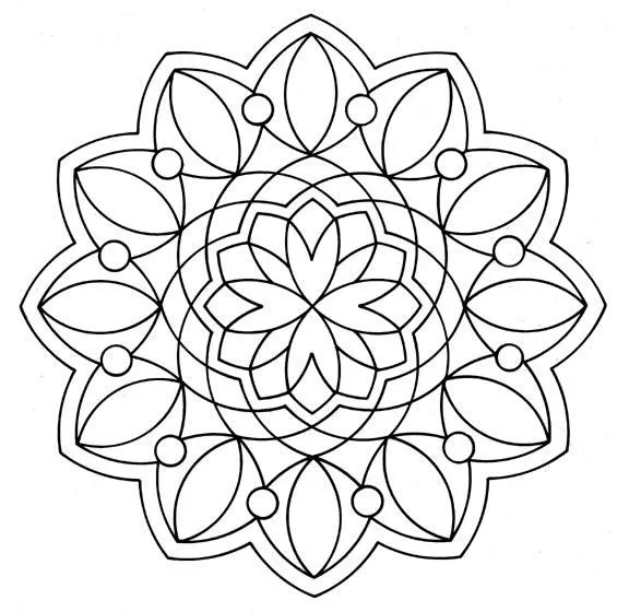 Orientaciones con estilo unico: Mandala para colorear