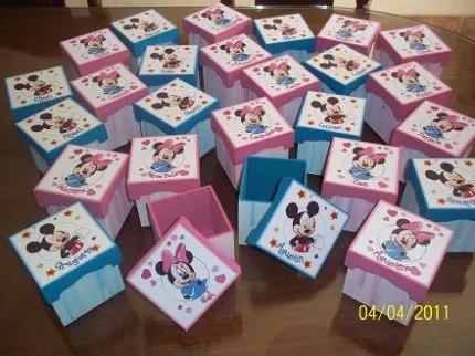  ... Giselle - - Mis Trabajos entregados - Cajas souvenirs Minnie Mickey