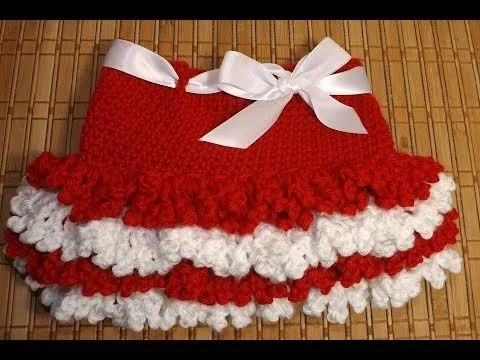 Crochet Faldita San Valentin - YouTube