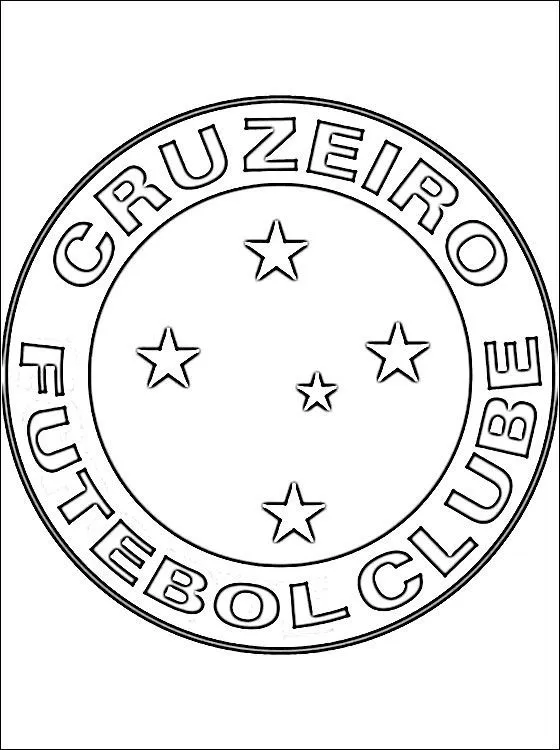 Cruzeiro Esporte Clube – Brazão do time para colorir pintar e ...