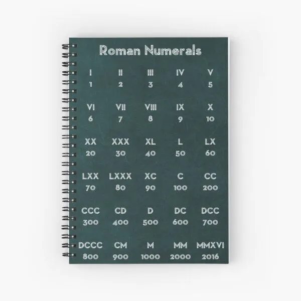 Cuaderno de espiral for Sale con la obra «Números romanos» de  coolmathposters | Redbubble