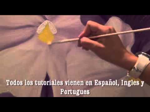 Cuadros de flores para pintar muy fácil con pinceladas - YouTube