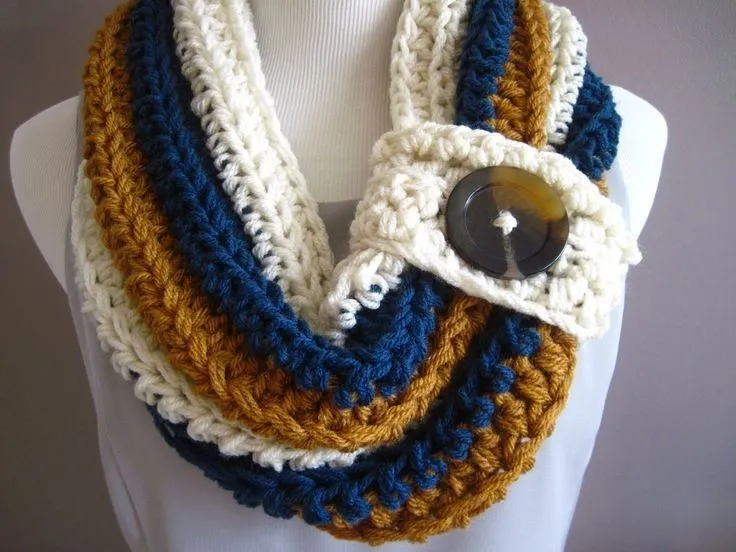 Cuellos Tejidos A Crochet - $ 200.00 en MercadoLibre | Tejidos ...
