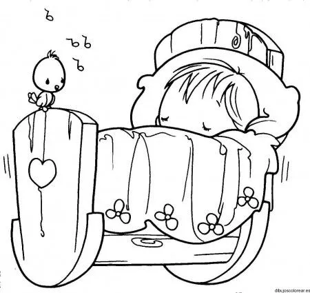 Dibujo de cuna de bebé - Imagui