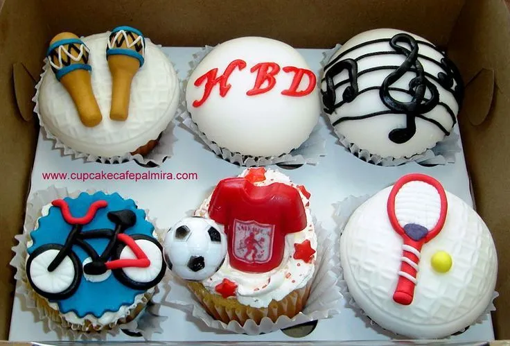 Cupcakes para un amante de la salsa, el futbol y los deportes ...