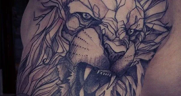 Curiosos tatuajes de leones, unisex… | cscreaciones.com.ar