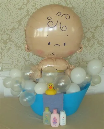 Para decoración de un baby shower, ¿Qué tal un globo metalizado ...