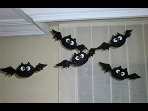 Murcielagos decorativos para Halloween - Decorations for Halloween ...